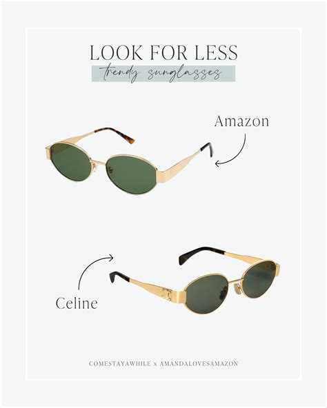 celine look alike sunglasses amazon|7 SPOT.